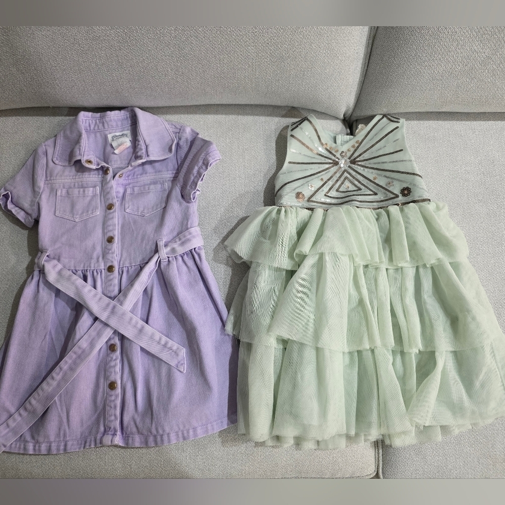 Lavender and Mint Kids Dress Set